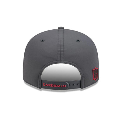 Pictured is this NFL Sideline 2026 Arizona Cardinals 9FIFTY Snapback cap in charcoal. 5