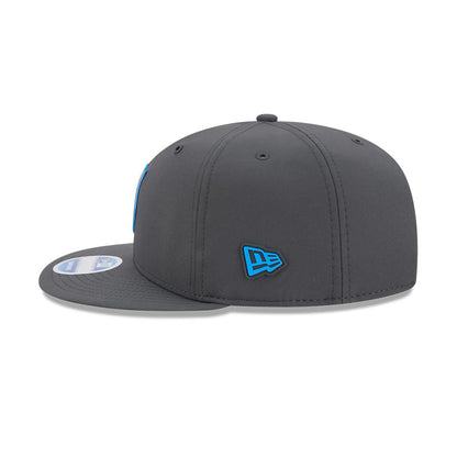 Pictured is this NFL Sideline 2026 LA Chargers 9FIFTY Snapback cap in charcoal. 5