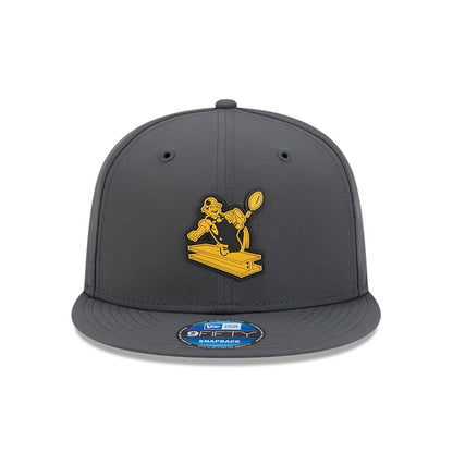 Pictured is this NFL Sideline 2026 Pittsburgh Steelers 9FIFTY Snapback cap in charcoal. 3