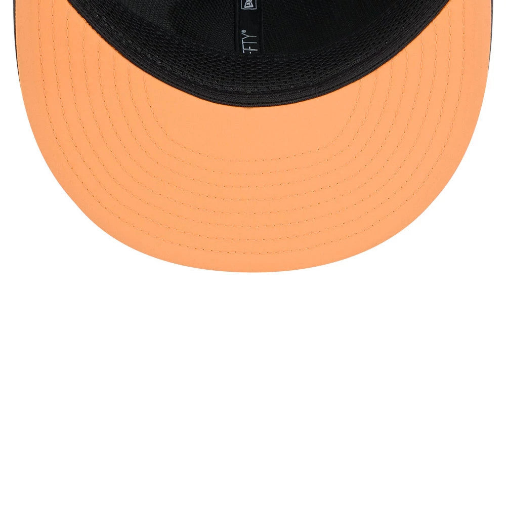 Pictured is this NFL Sideline 2026 Tampa Bay Buccaneers 9FIFTY Snapback cap in charcoal. 2
