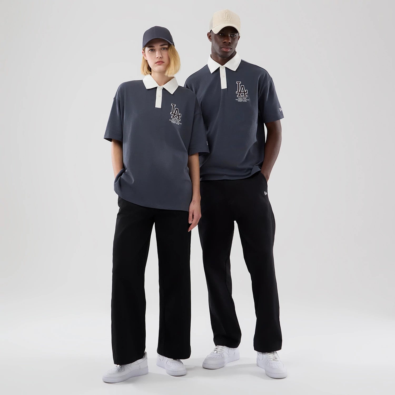 MLB LA Dodgers Grey Polo T-Shirt | NEC EU