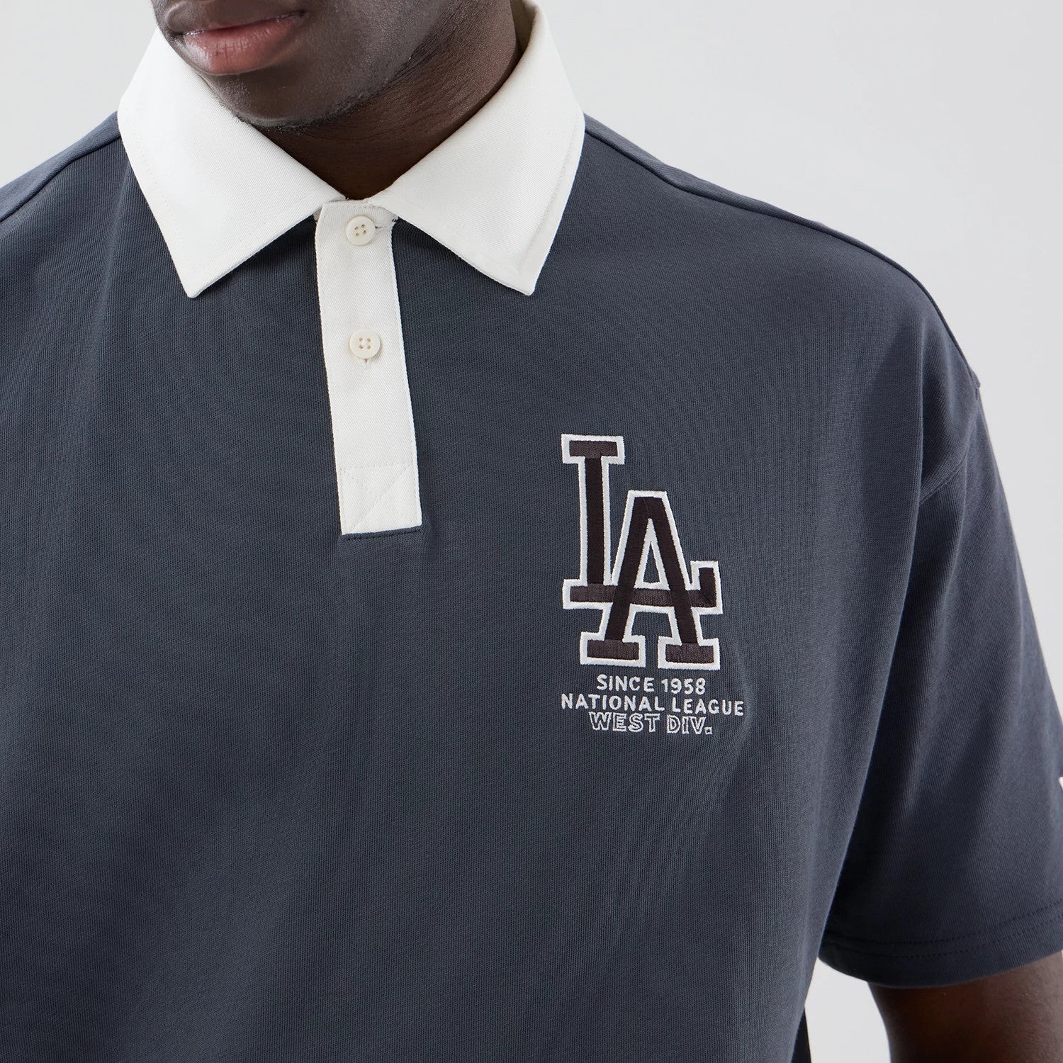 MLB LA Dodgers Grey Polo T-Shirt | NEC EU
