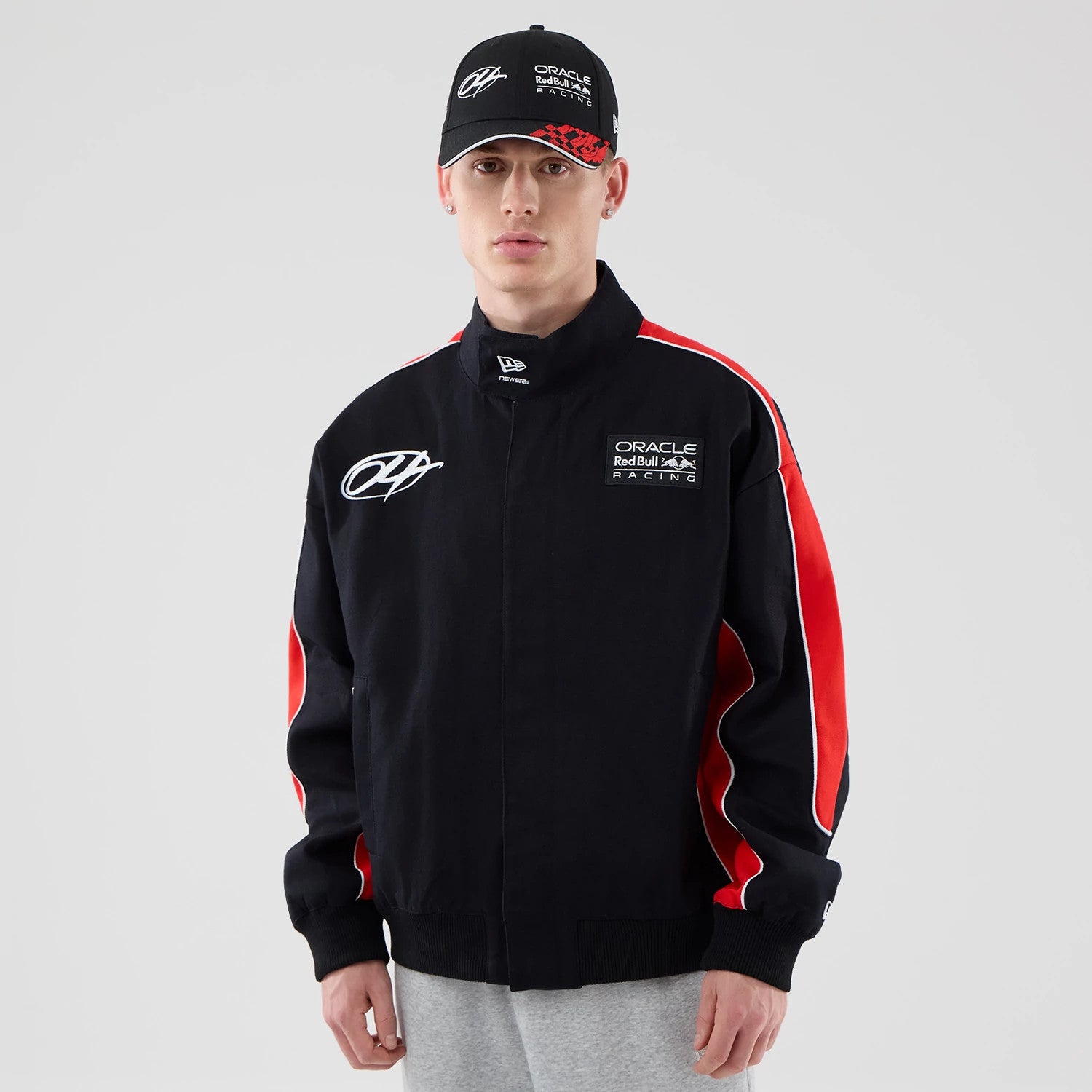The model is wearing this Red Bull Racing Motorsport Jacket in black. 1