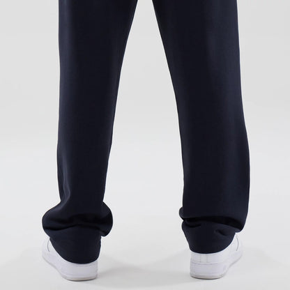 The model is wearing these NBA Core Plus LA Lakers Straight Leg Joggers in navy. 7