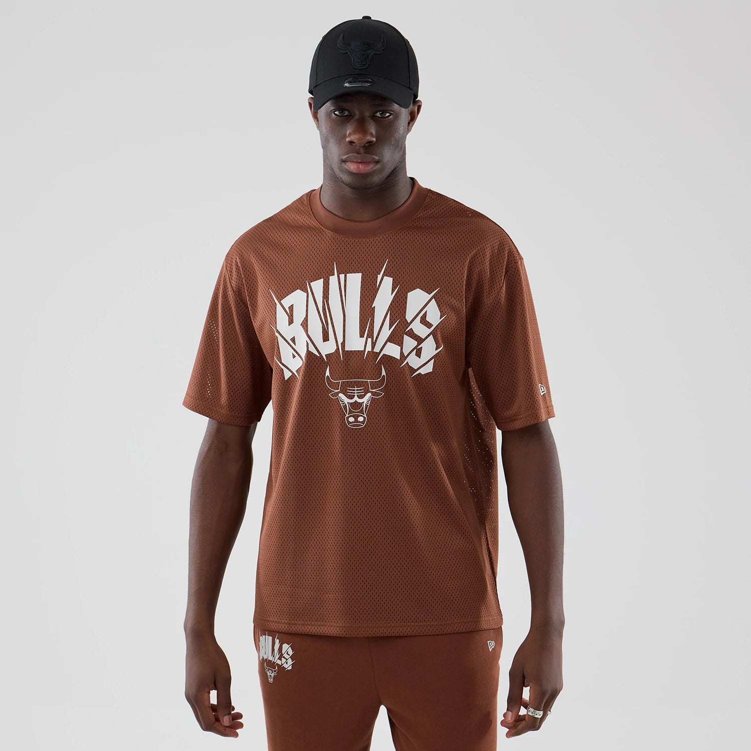 NBA Core Plus Mesh Chicago Bulls Brown Oversized T-Shirt | NEC EU