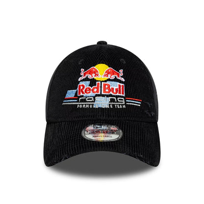 Pictured is this Red Bull Racing Distressed Cord 9FORTY cap in black. 2