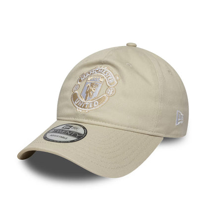 Pictured is this Manchester United FC 9TWENTY cap in cream. 1