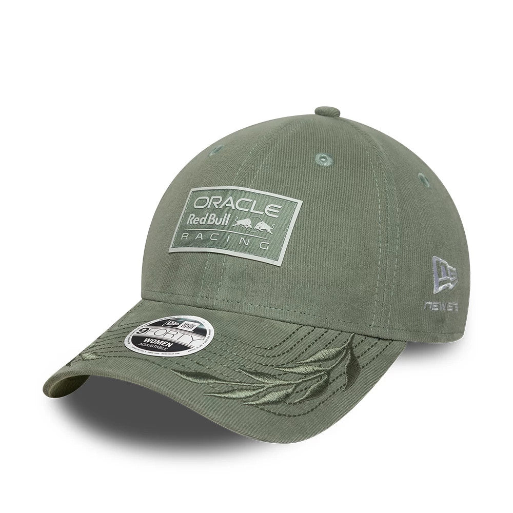 Pictured is this Womens Red Bull Racing Cord 9FORTY cap in pastel green. 1