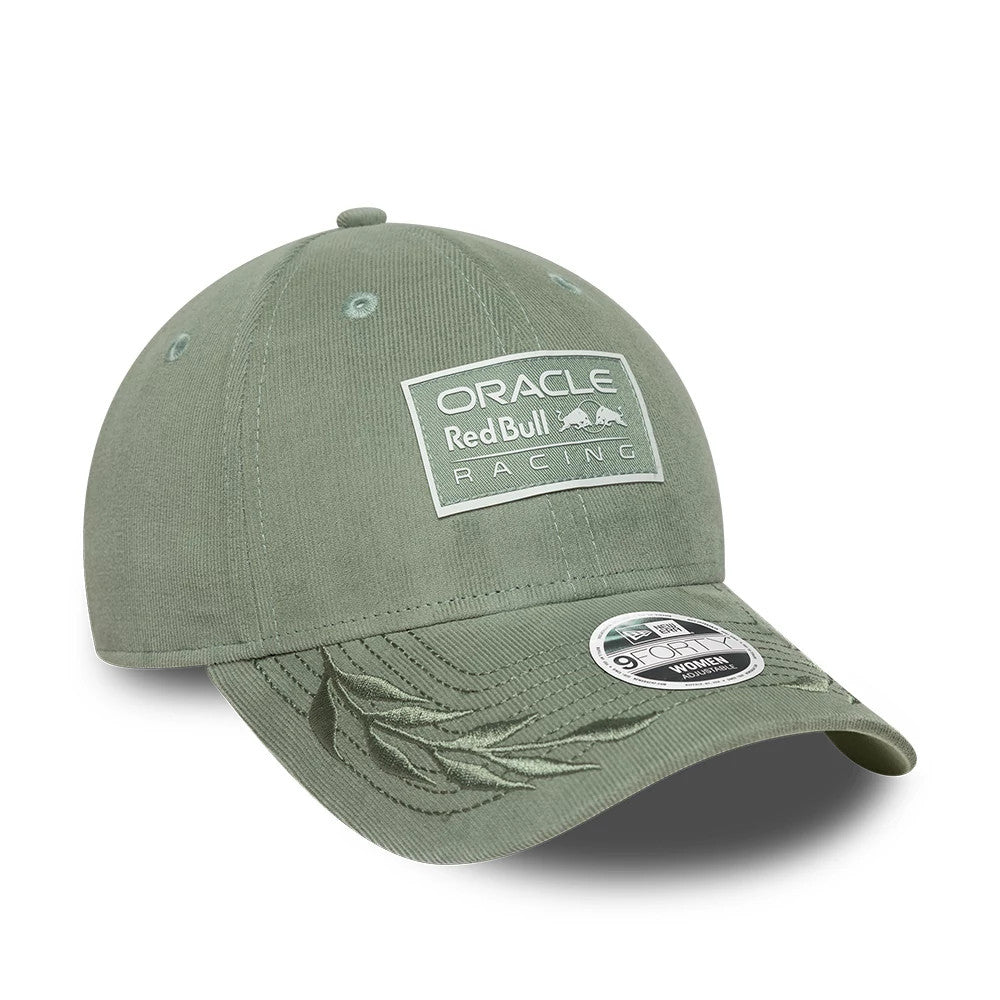 Pictured is this Womens Red Bull Racing Cord 9FORTY cap in pastel green. 3