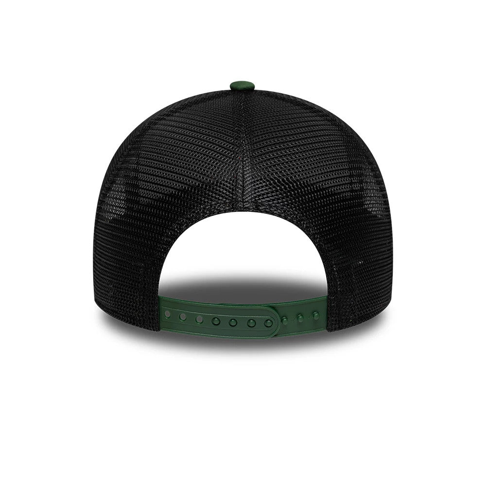 Pictured is this AS Roma 9FORTY E-Frame Trucker cap in dark green. 4