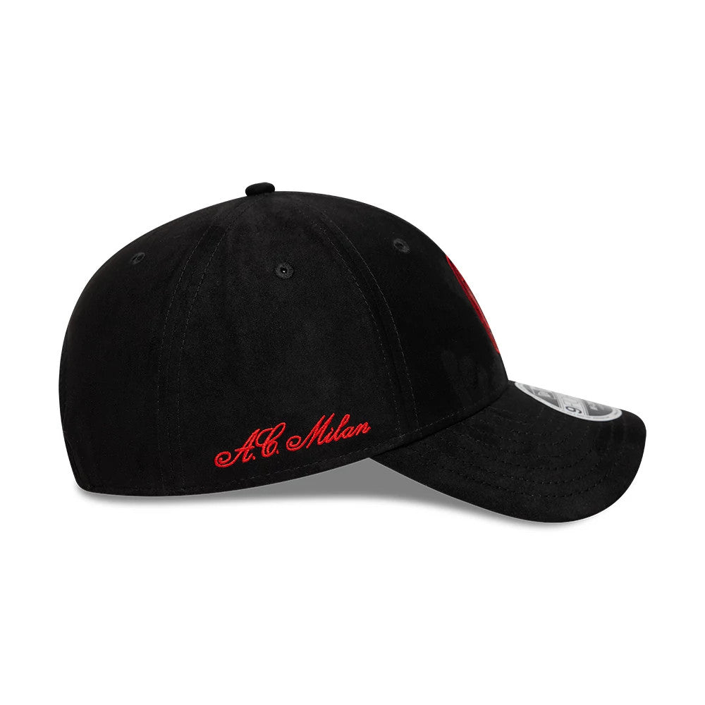 Pictured is this AC Milan Faux Suede 9FORTY M-Crown cap in black. 4