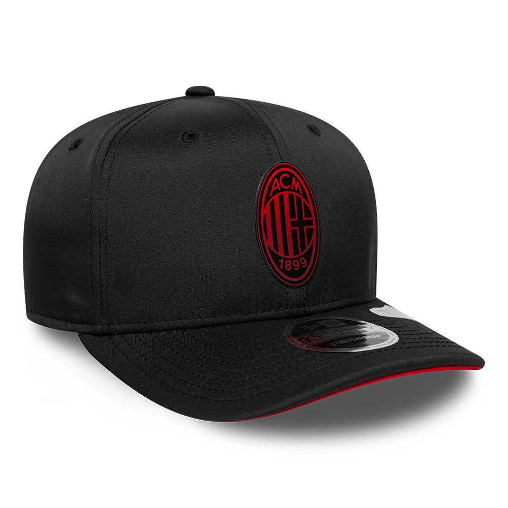 Pictured is this AC Milan Featherweight Poly 9SEVENTY Stretch Snap cap in black. 4