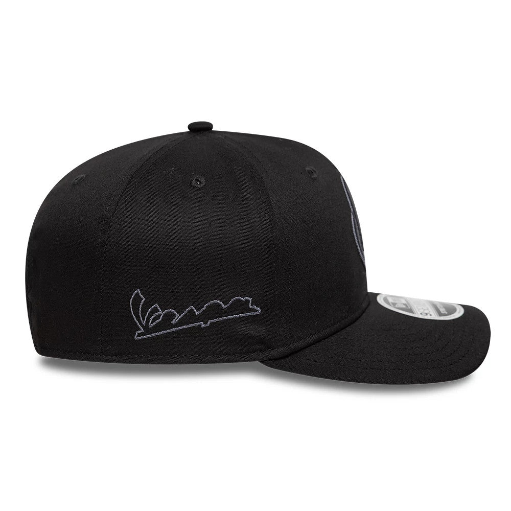 Pictured is this Vespa 9SEVENTY Stretch Snap cap in black. 4