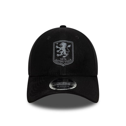 Pictured is this Aston Villa FC Faux Suede 9FORTY M-Crown cap in black. 2