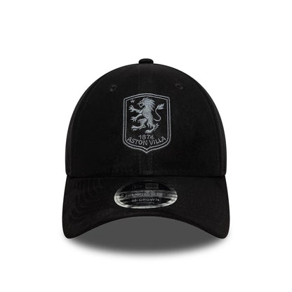 Pictured is this Aston Villa FC Faux Suede 9FORTY M-Crown cap in black. 2