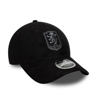Pictured is this Aston Villa FC Faux Suede 9FORTY M-Crown cap in black. 3
