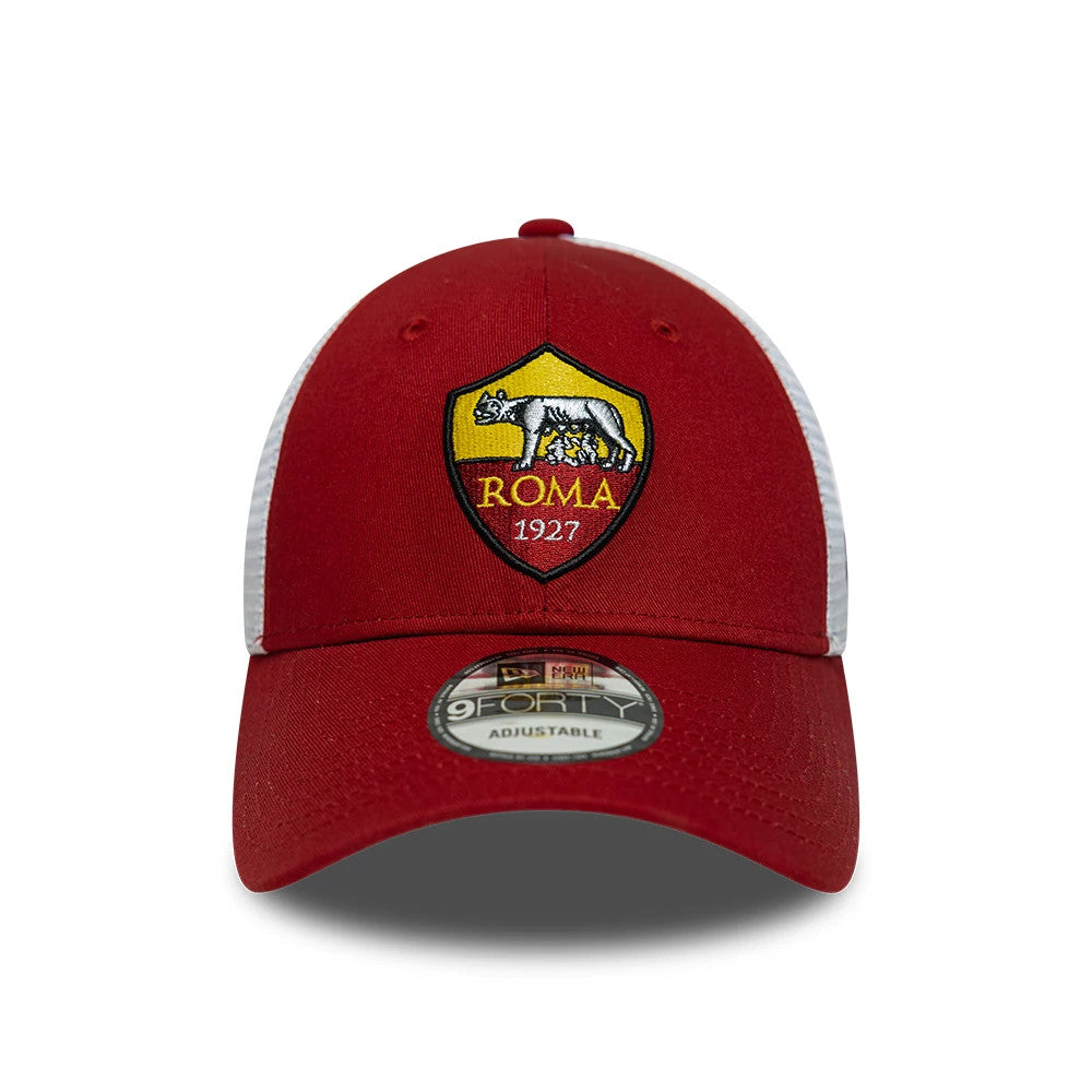 Pictured is this AS Roma League 9FORTY cap in dark red. 2