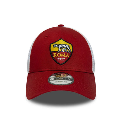 Pictured is this AS Roma League 9FORTY cap in dark red. 2