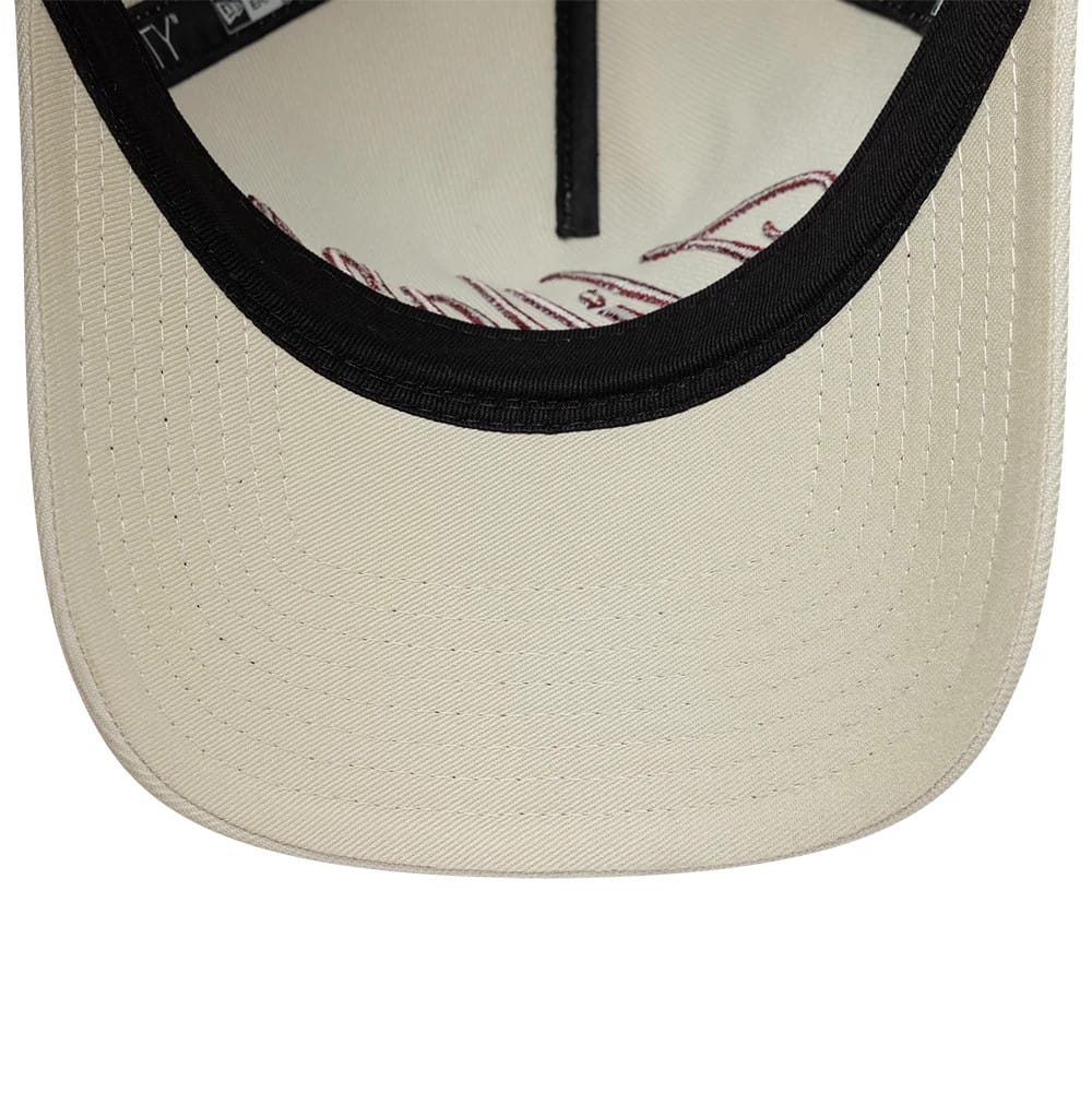 Pictured is this Aston Villa FC Villans 9TWENTY A-Frame cap in white. 6