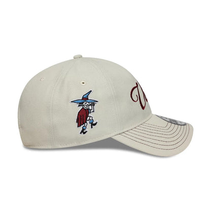 Pictured is this Aston Villa FC Villans 9TWENTY A-Frame cap in white. 4