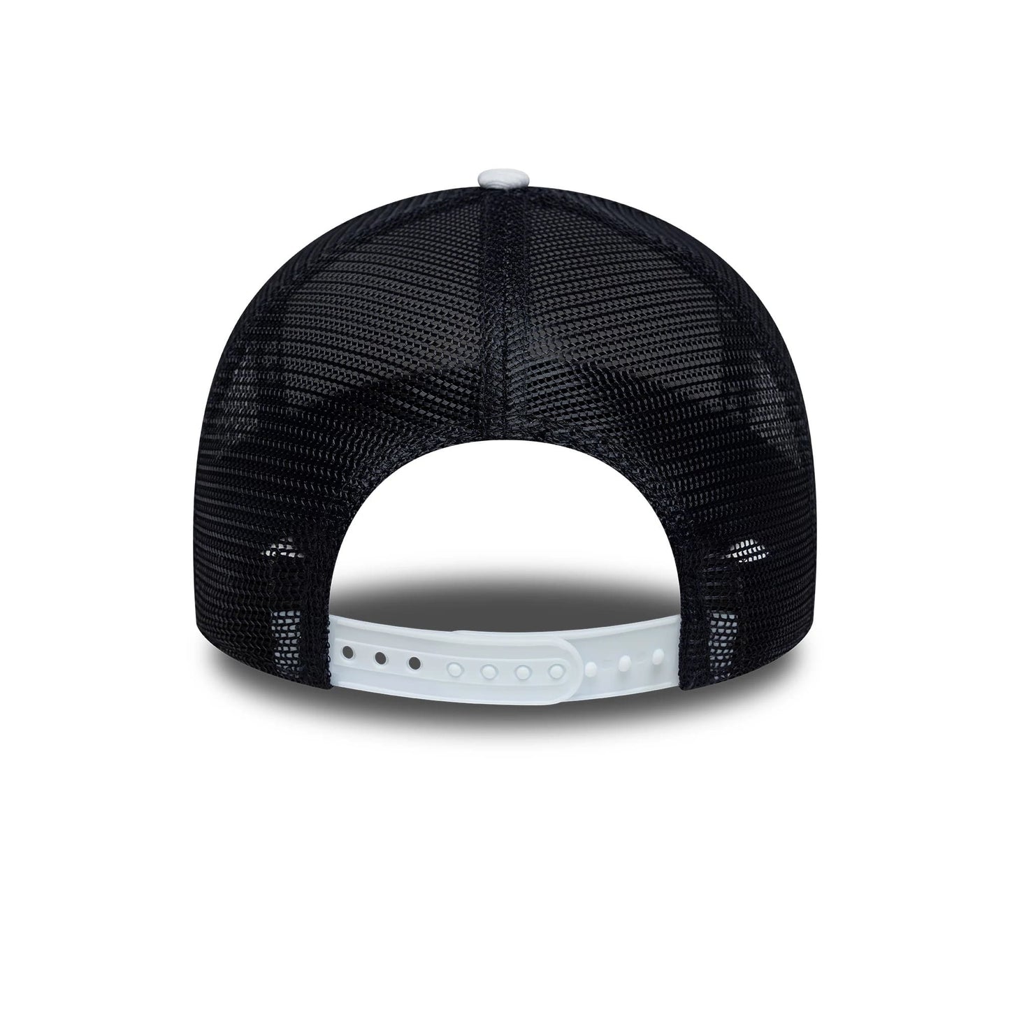 Pictured is this Tottenham Hotspur FC Pattern Knit 9FORTY E-Frame Trucker cap in white. 5