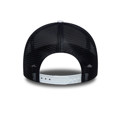 Pictured is this Tottenham Hotspur FC Pattern Knit 9FORTY E-Frame Trucker cap in white. 5