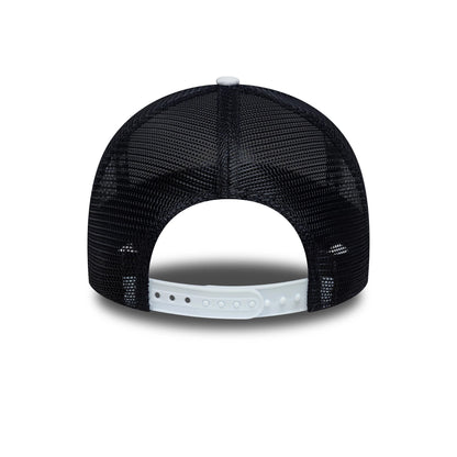 Pictured is this Tottenham Hotspur FC Pattern Knit 9FORTY E-Frame Trucker cap in white. 5