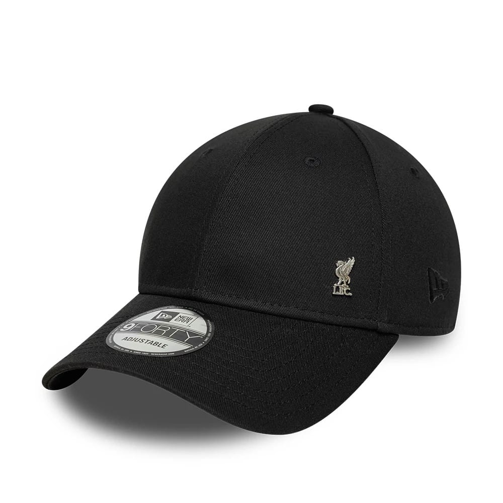 Pictured is this Liverpool FC Metal Pin 9FORTY cap in black. 1