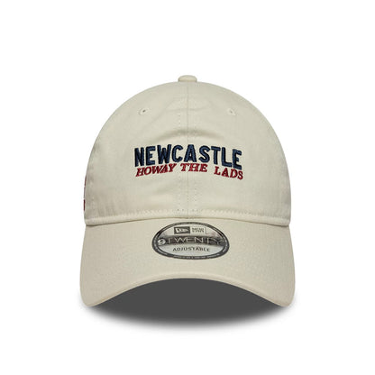 Pictured is this Newcastle United FC Howay The Lads 9TWENTY cap in cream. 3