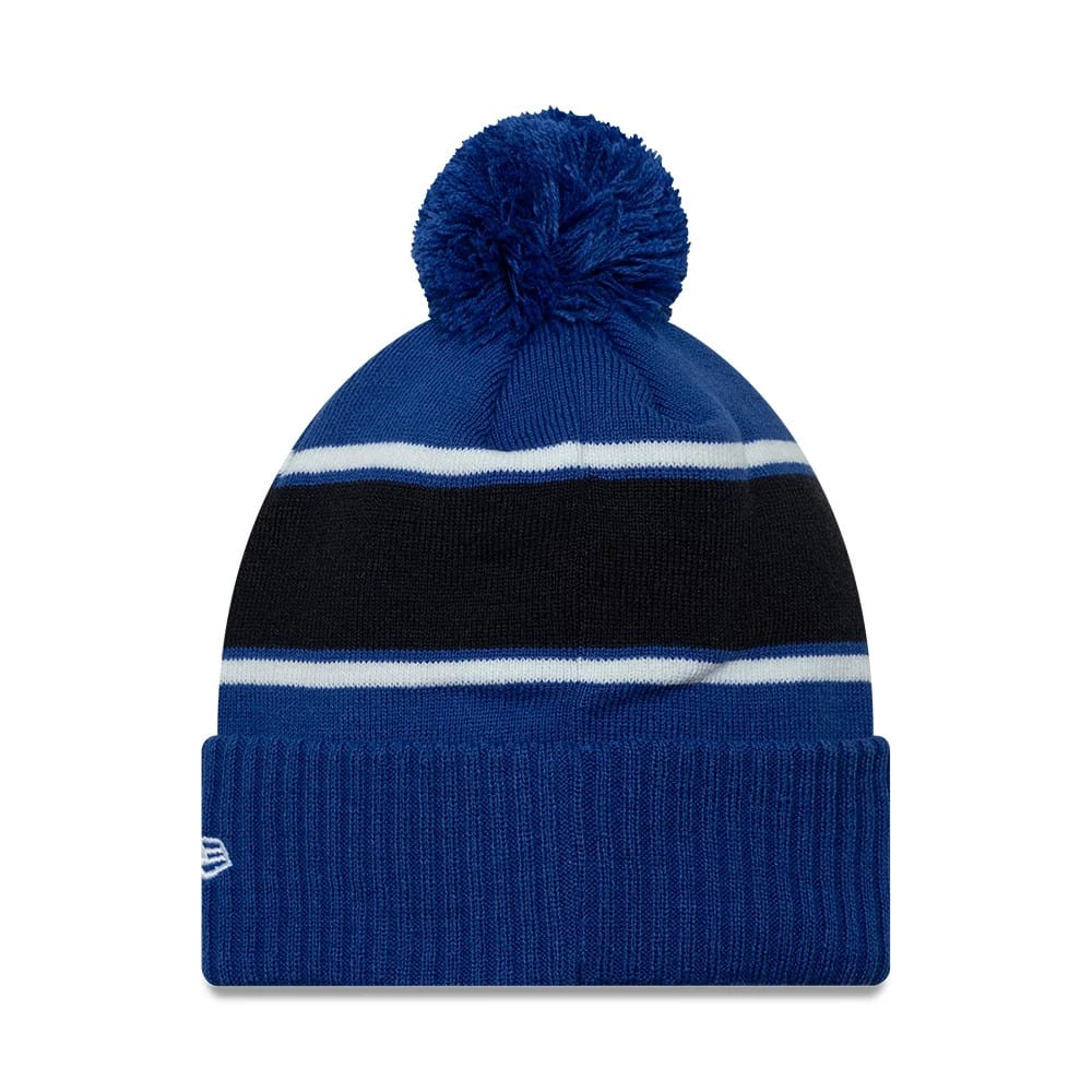 Pictured is this FC Porto Cuff Knit Beanie hat in blue. 2
