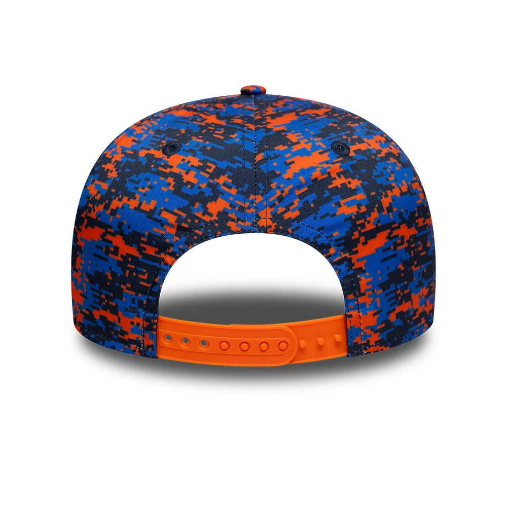 Pictured is this Red Bull Racing Digi Camo 9SEVENTY Stretch Snap cap in dark blue. 5