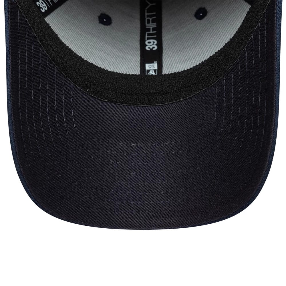 Pictured is this FC Porto Faux Suede 39THIRTY Stretch Fit cap in navy. 5
