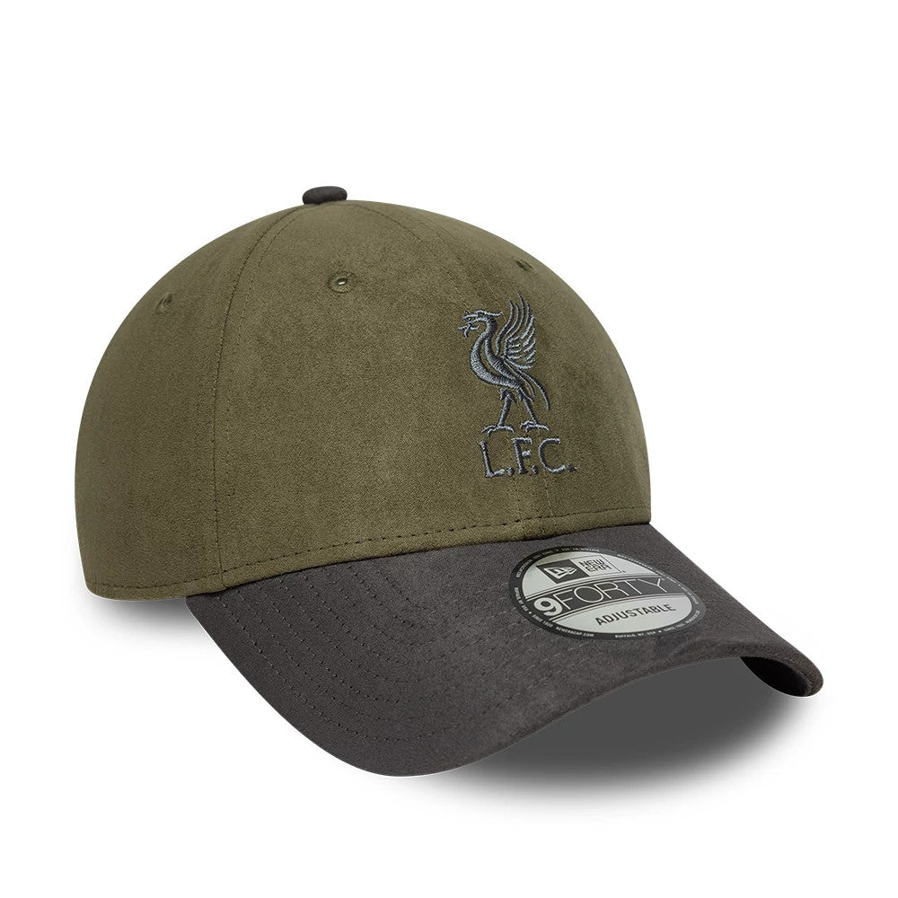 Pictured is this Liverpool FC Suede 9FORTY cap in green. 3