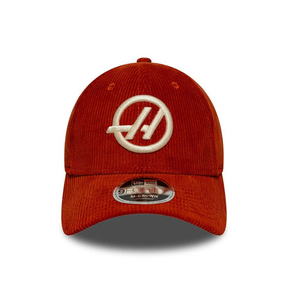 Pictured is this TGR Haas F1 Team Cord 9FORTY M-Crown cap in red. 2