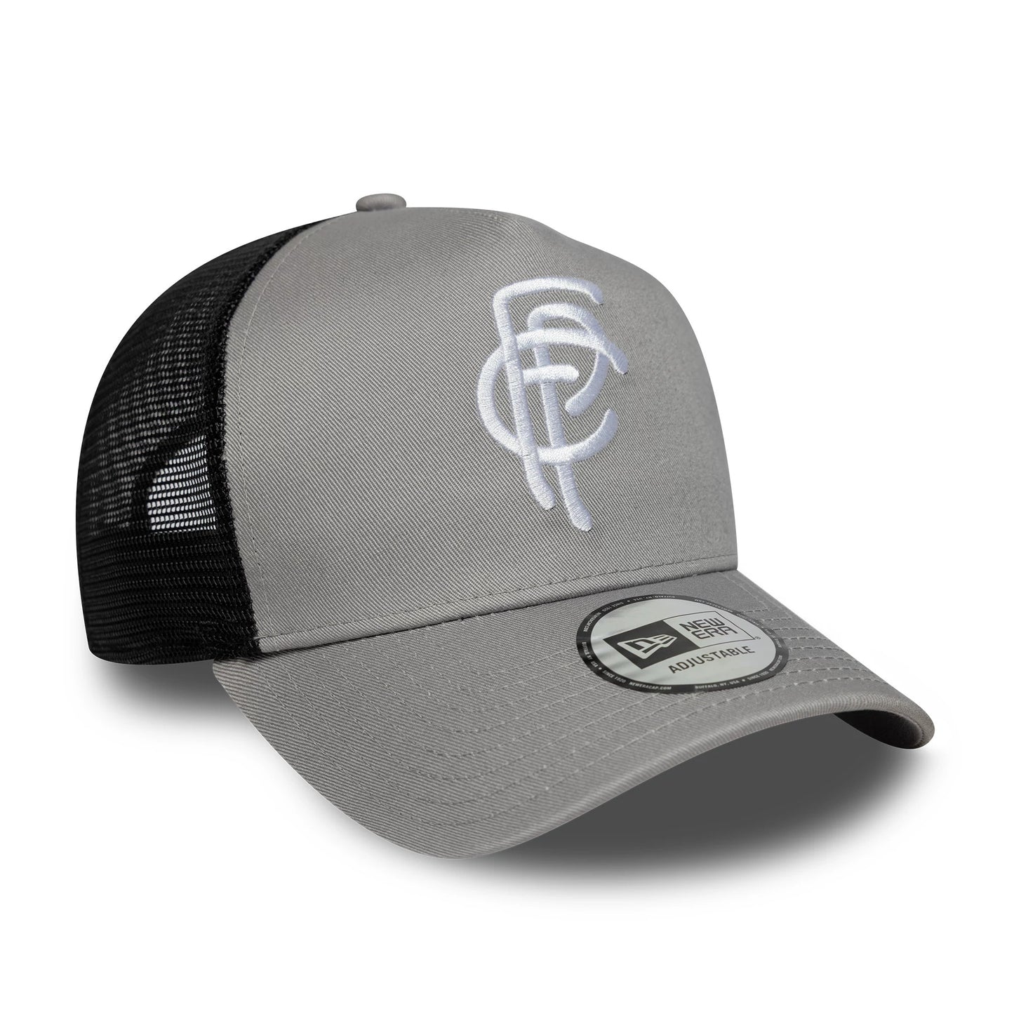 Pictured is this FC Porto 9FORTY A-Frame Trucker cap in grey. 3