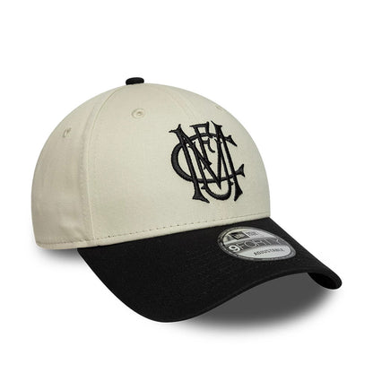 Pictured is this Manchester United FC Monogram 9FORTY cap in cream. 3