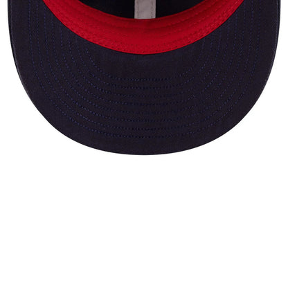 Pictured is this MLB X Ralph Lauren MLB All Star Game Logo Retro Crown 9FIFTY cap in navy. 7