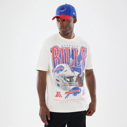 The model is wearing this NFL Sport Classic Buffalo Bills T-Shirt in Cream. 1
