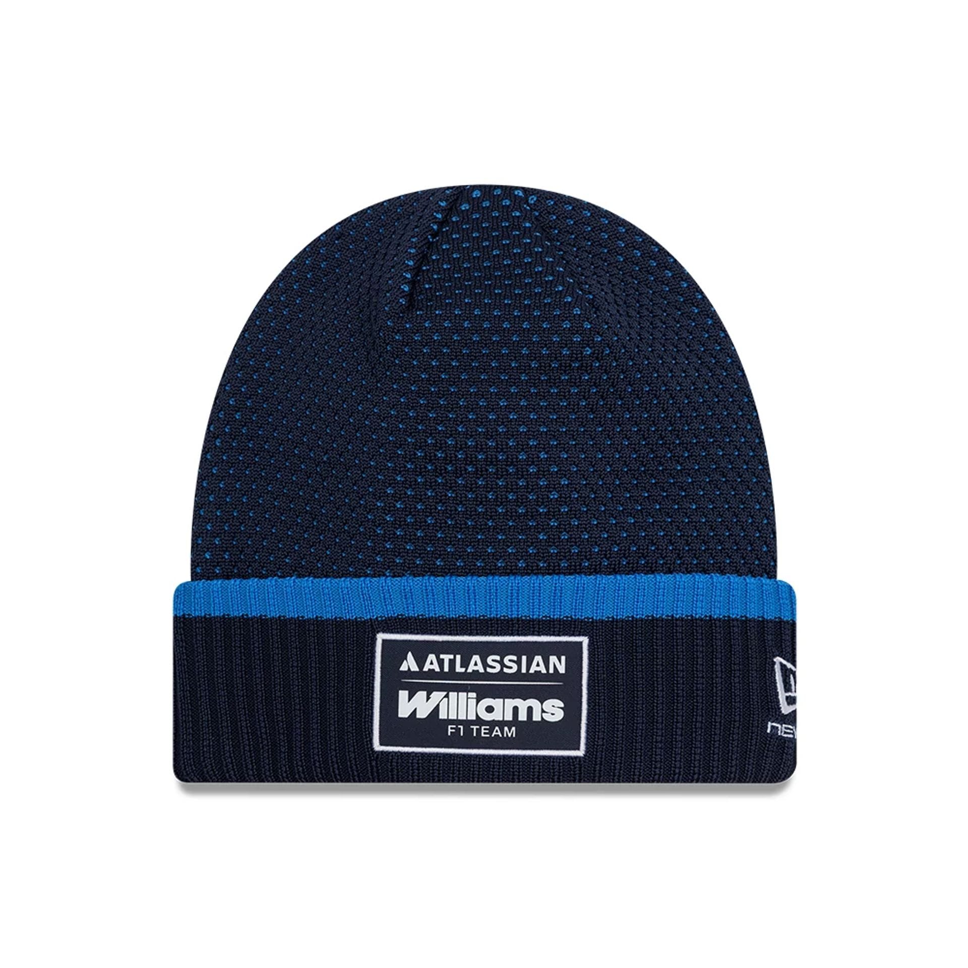Williams Team Navy Cuff Knit Beanie Hat | NEC EU