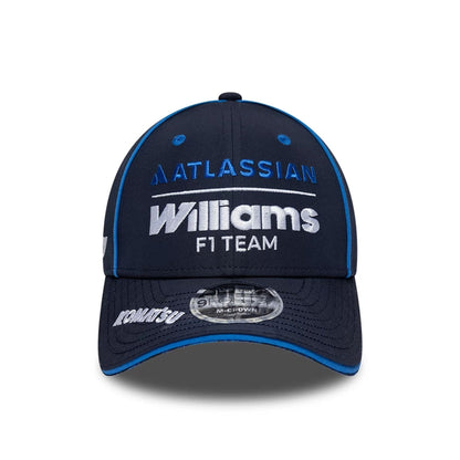 Pictured is this Atlassian Williams F1 Team Team 9FORTY M-Crown Adjustable cap in navy. 3