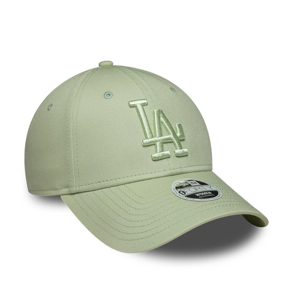 Pictured is this Womens MLB League Essential LA Dodgers 9FORTY cap in pastel green. 3