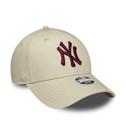 Pictured is this Womens MLB League Essential New York Yankees 9FORTY cap in cream. 3