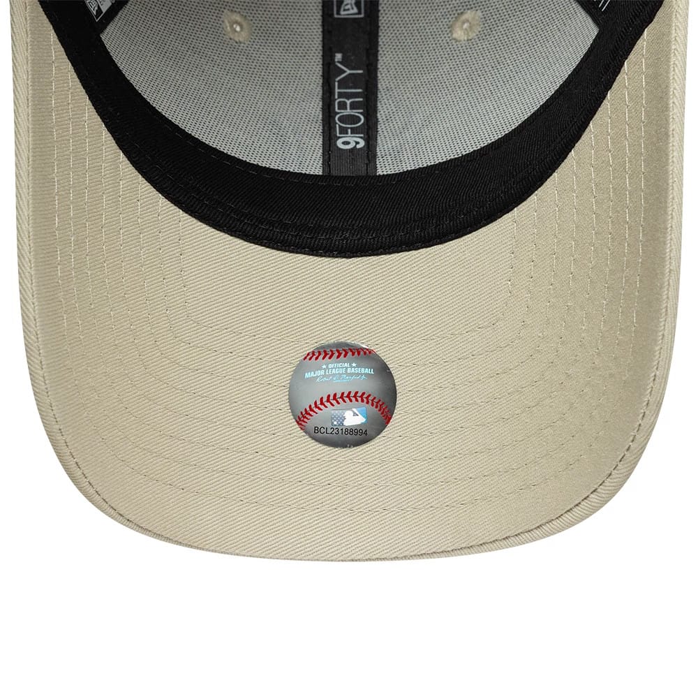 Pictured is this Womens MLB League Essential New York Yankees 9FORTY cap in cream. 5
