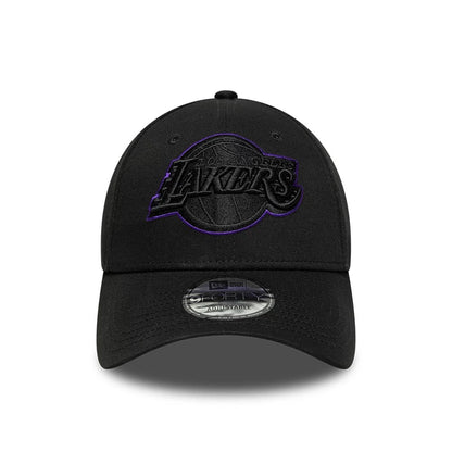 Pictured is this NBA Outline LA Lakers 9FORTY cap in black. 2
