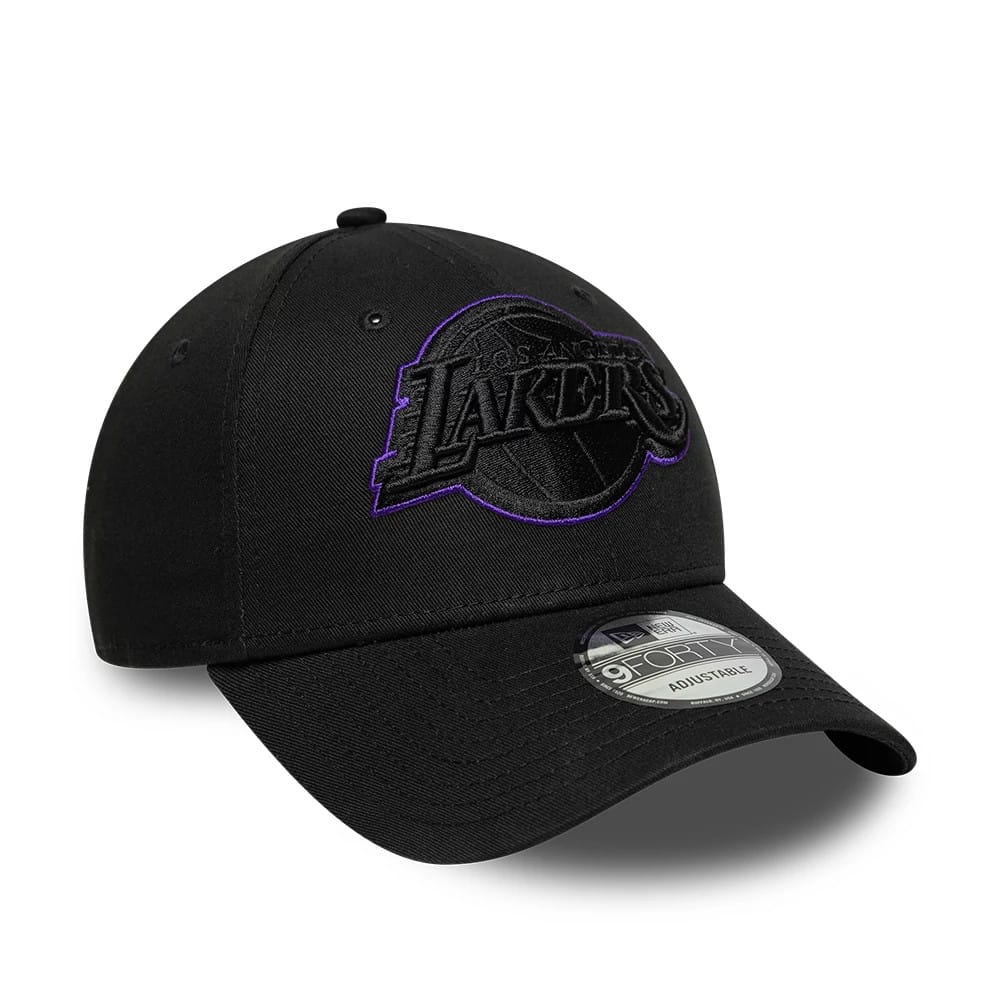 Pictured is this NBA Outline LA Lakers 9FORTY cap in black. 3
