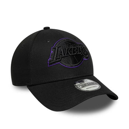 Pictured is this NBA Outline LA Lakers 9FORTY cap in black. 3