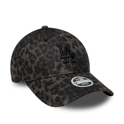 Pictured is this Womens MLB Cosy Leopard LA Dodgers 9FORTY cap in black. 3