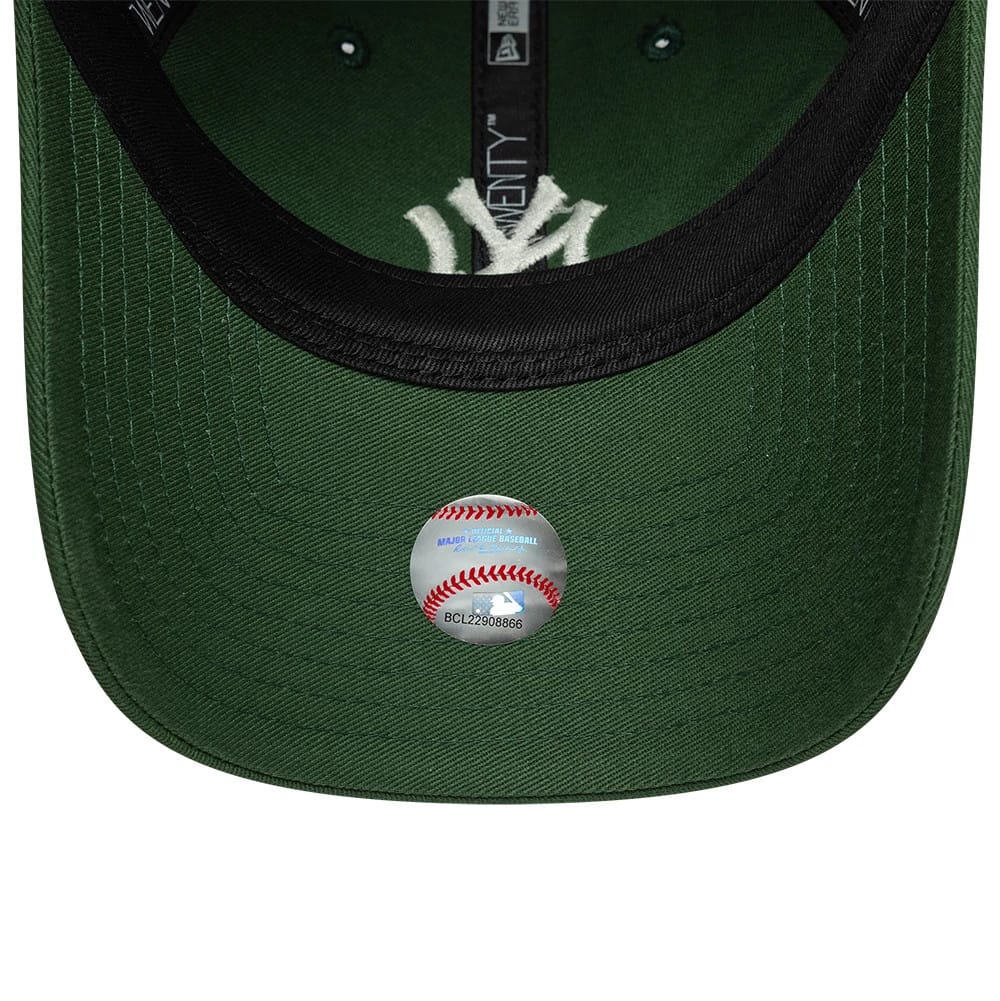 Pictured is this Womens MLB League Essential New York Yankees 9TWENTY cap in dark green. 5