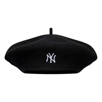 Pictured is this MLB Wool Script New York Yankees Beret in black. 2
