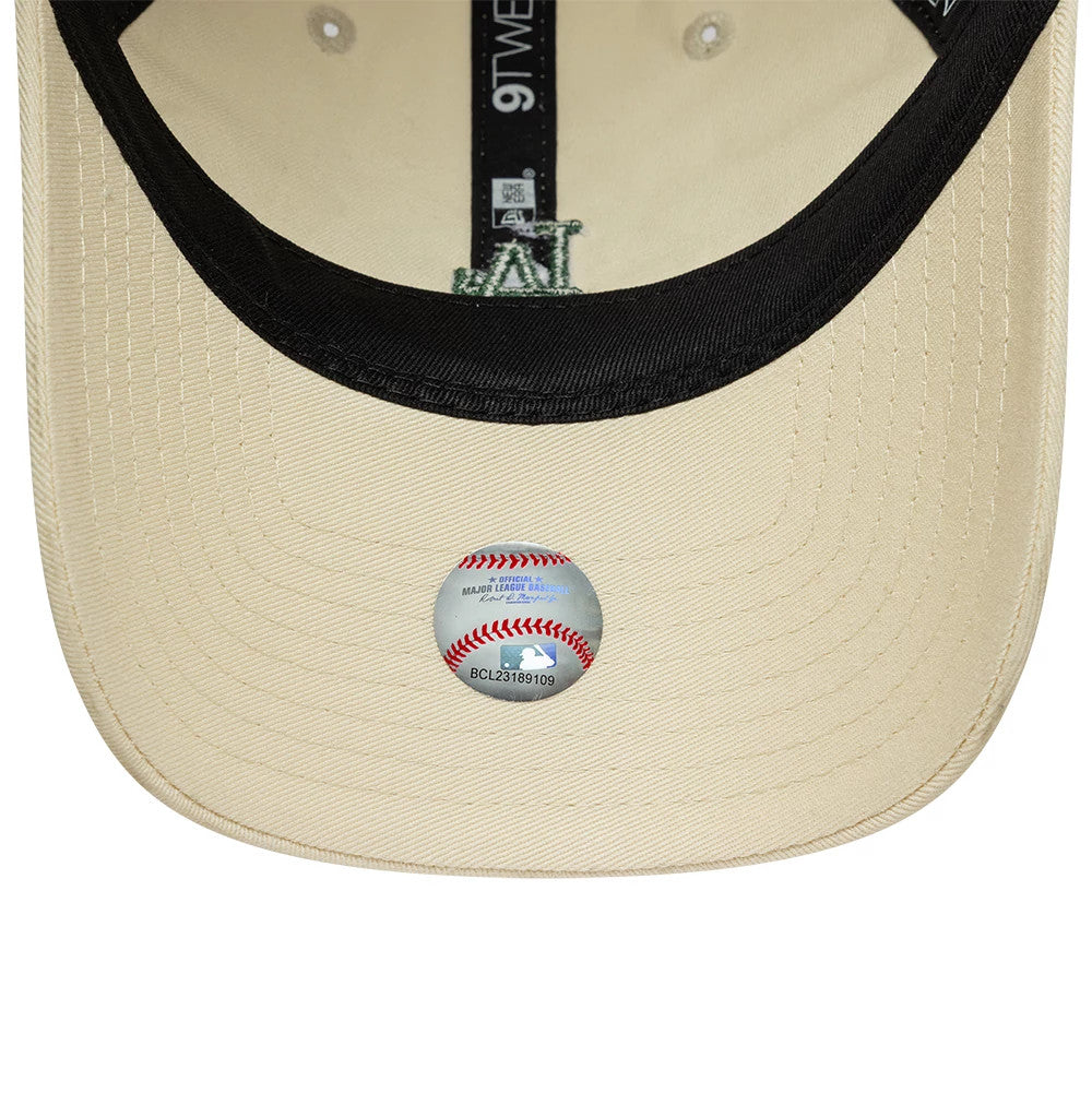 Pictured is this MLB Mini Logo LA Dodgers 9TWENTY cap in cream. 5